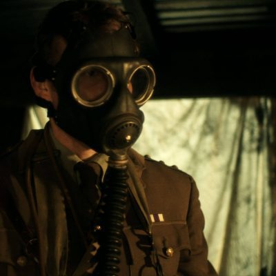 Soldier with Gas Mask