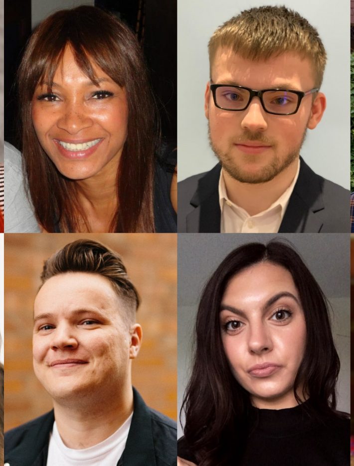 The headshots of the eight producers selected to take part in the 2021 BFI NETWORK Creative Producer Lab
