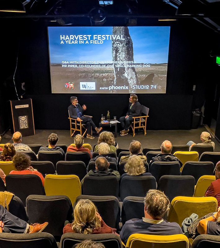 Filmmaker Christopher Morris takes part in a Q&A screening of A YEAR IN A FIELD at Exeter Phoenix