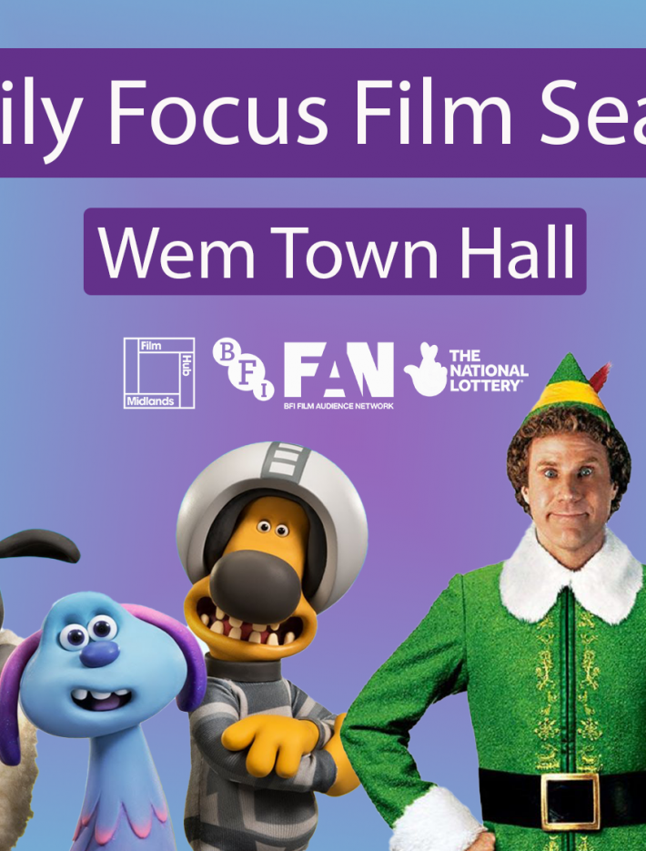 Characters from family focus film season including Shawn the Sheep and Elf