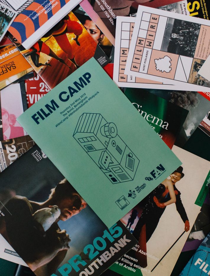 A selection of leaflets and flyers in one large pile captured from above