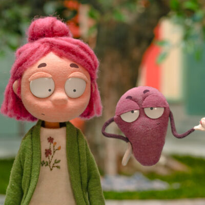 Img: image of animated short film Ovary Reacting